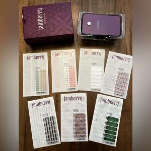 Jamberry heater EUC and 7 nail design stickers